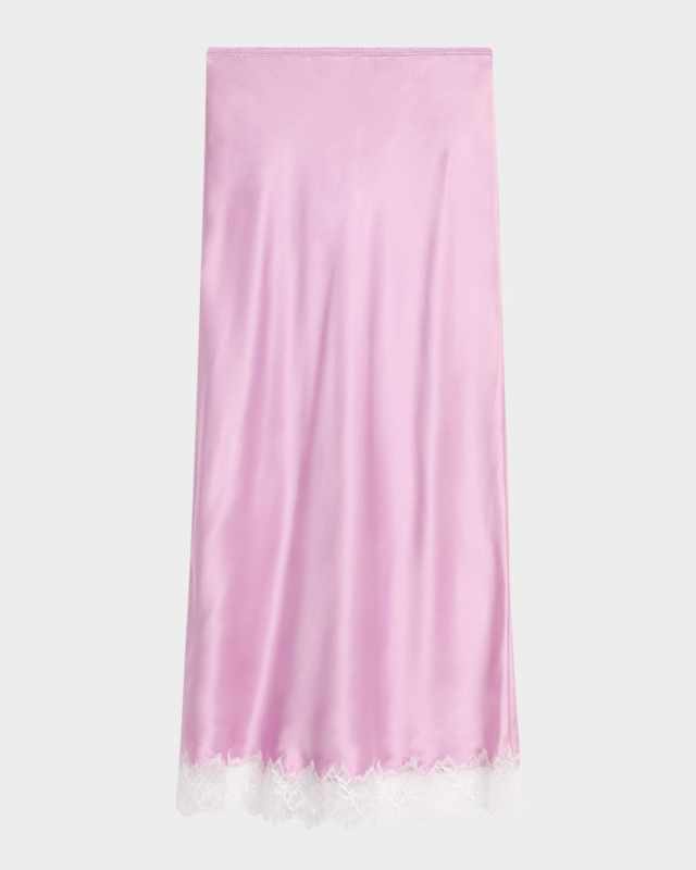 Miranda Bias-Cut Silk Skirt